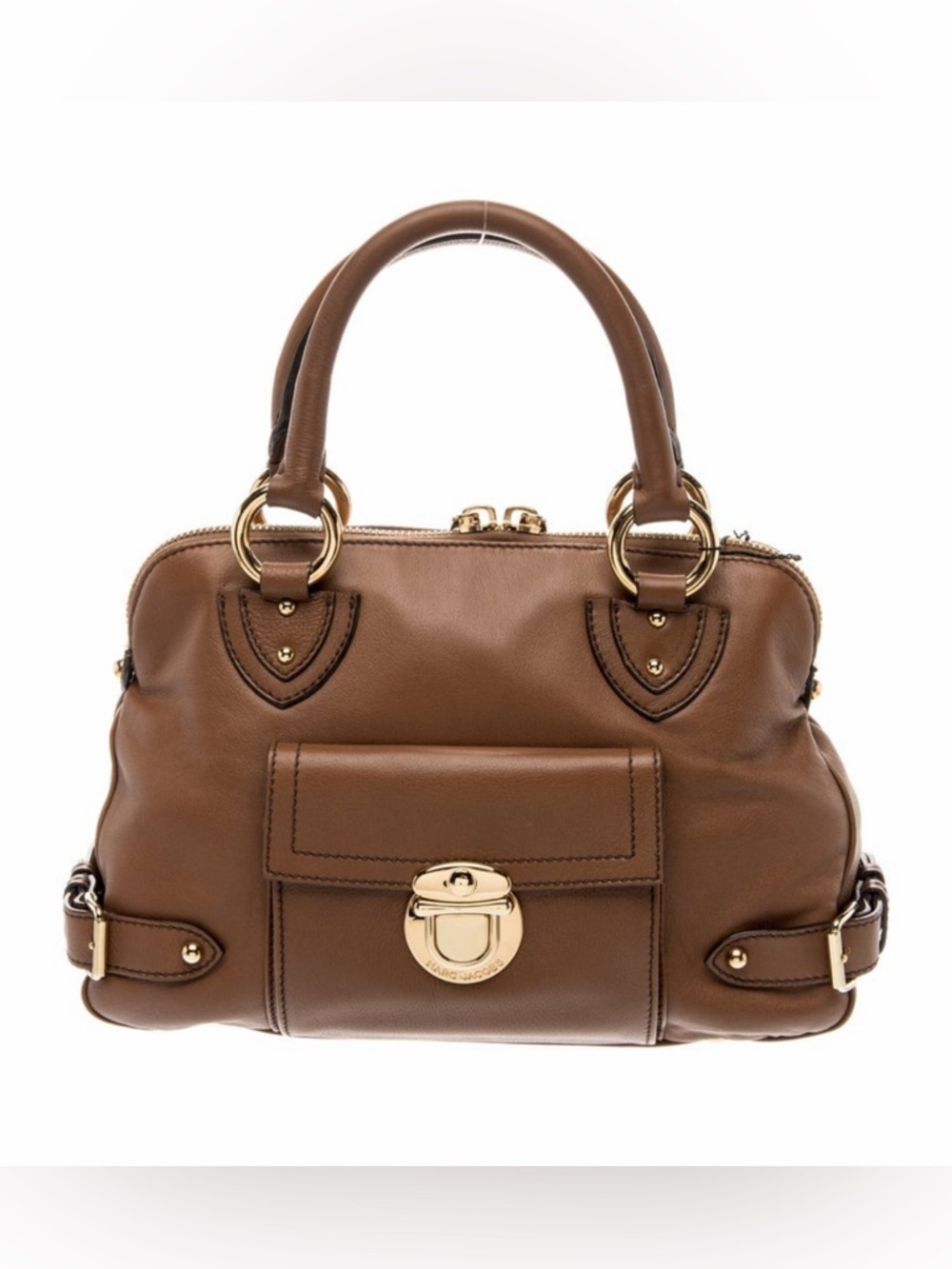 Marc Jacobs Brown Leather Satchel Handbag